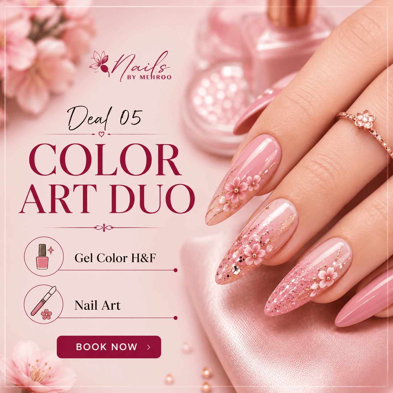 Color art nails by Mehroo