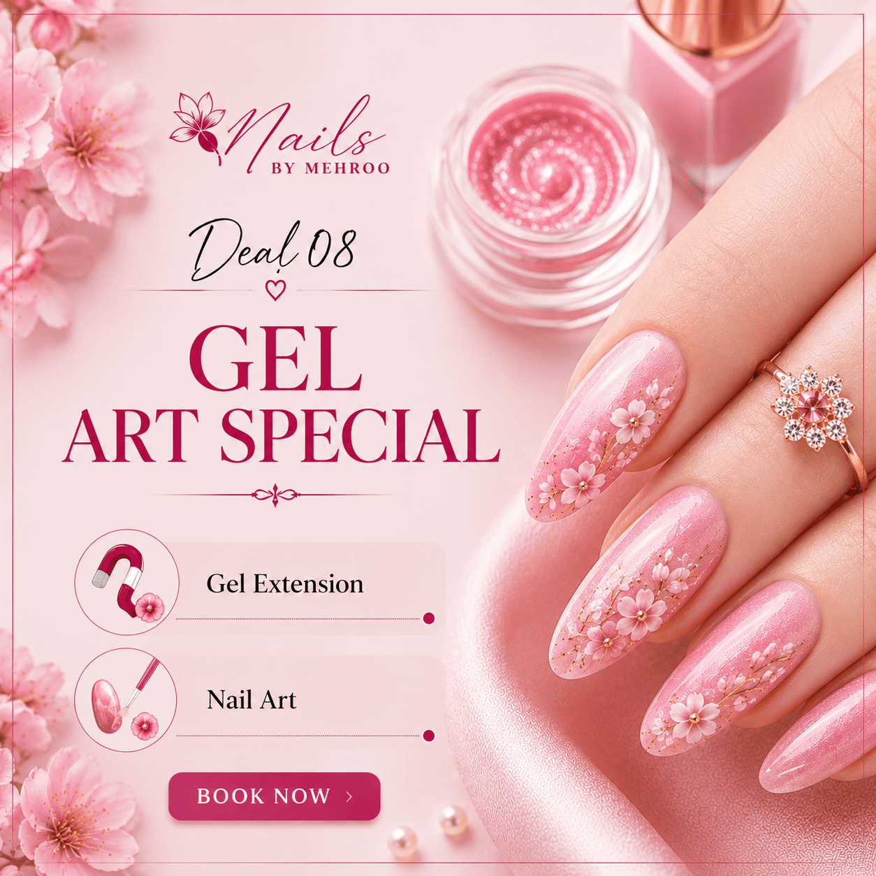 Gel art nails by Mehroo