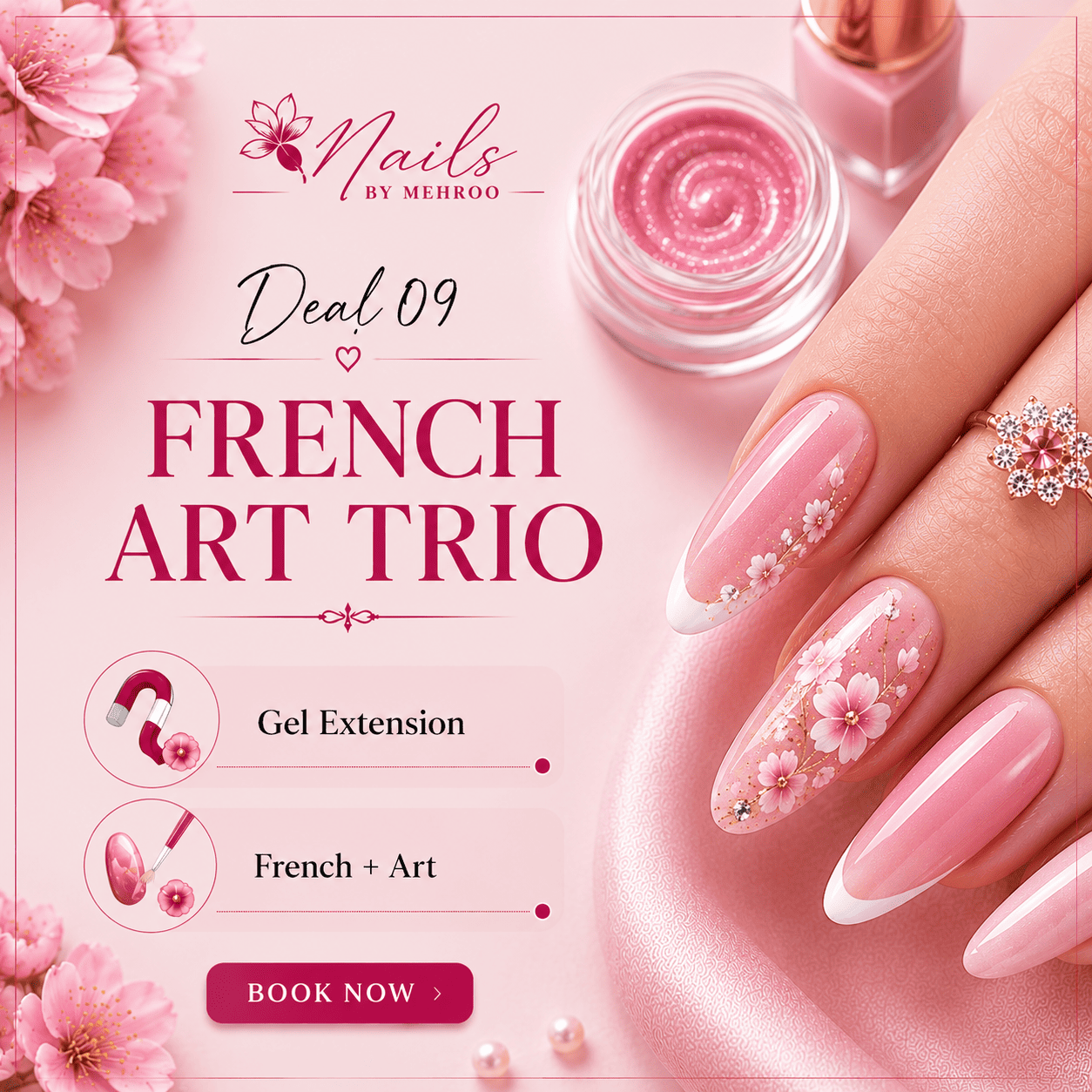 French art nails by Mehroo